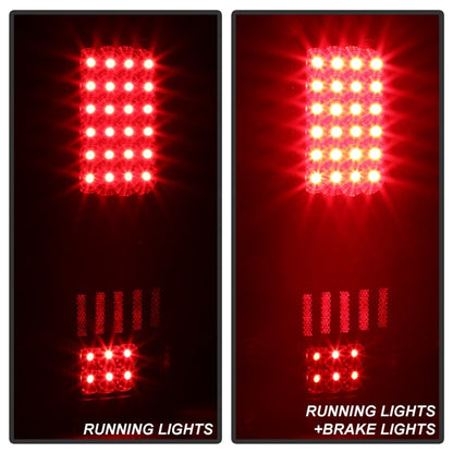 SPYDER Xtune Ford F150 Styleside 04-08 (Not Fit Heritage & SVT) LED Tail Lights Black ALT-ON-FF15004-LED-BK 5012890