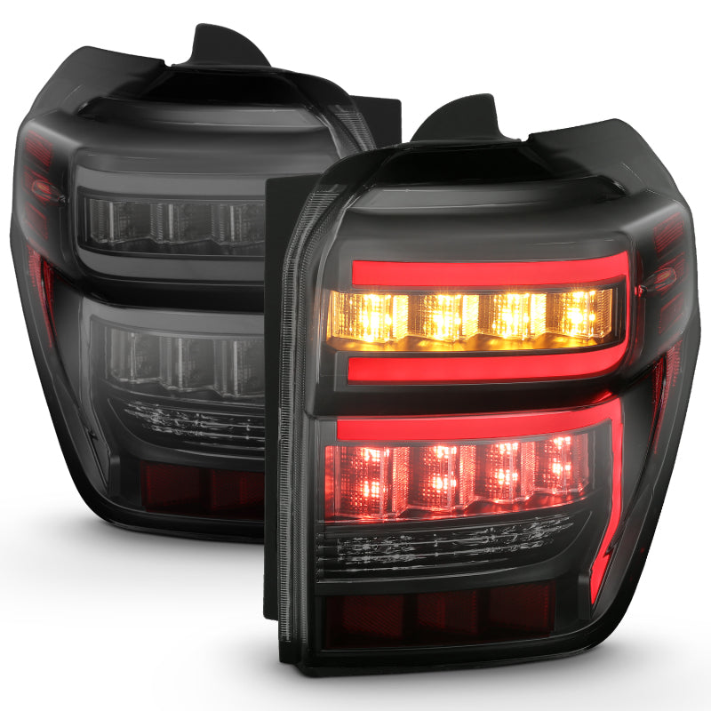 ANZO 2014-2020 Toyota 4Runner T.L Black Housing Smoke Lens Red Light Bar W/Sequential 311312
