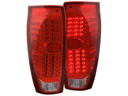 Anzo 2002-2006 Chevrolet Avalanche LED Taillights Red/Clear