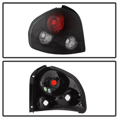Spyder Hyundai Santa Fe 01-06 (01-04 Model use 3 Bulbs only)Euro Tail Lights Blk ALT-YD-HYSF01-BK 5005359