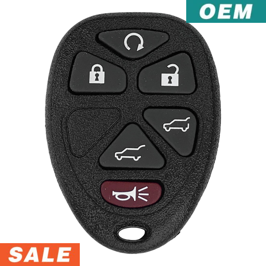 GM 2007-2014 OEM 6 Button Keyless Entry Remote with Hatch & Hatch Glass OUC60270