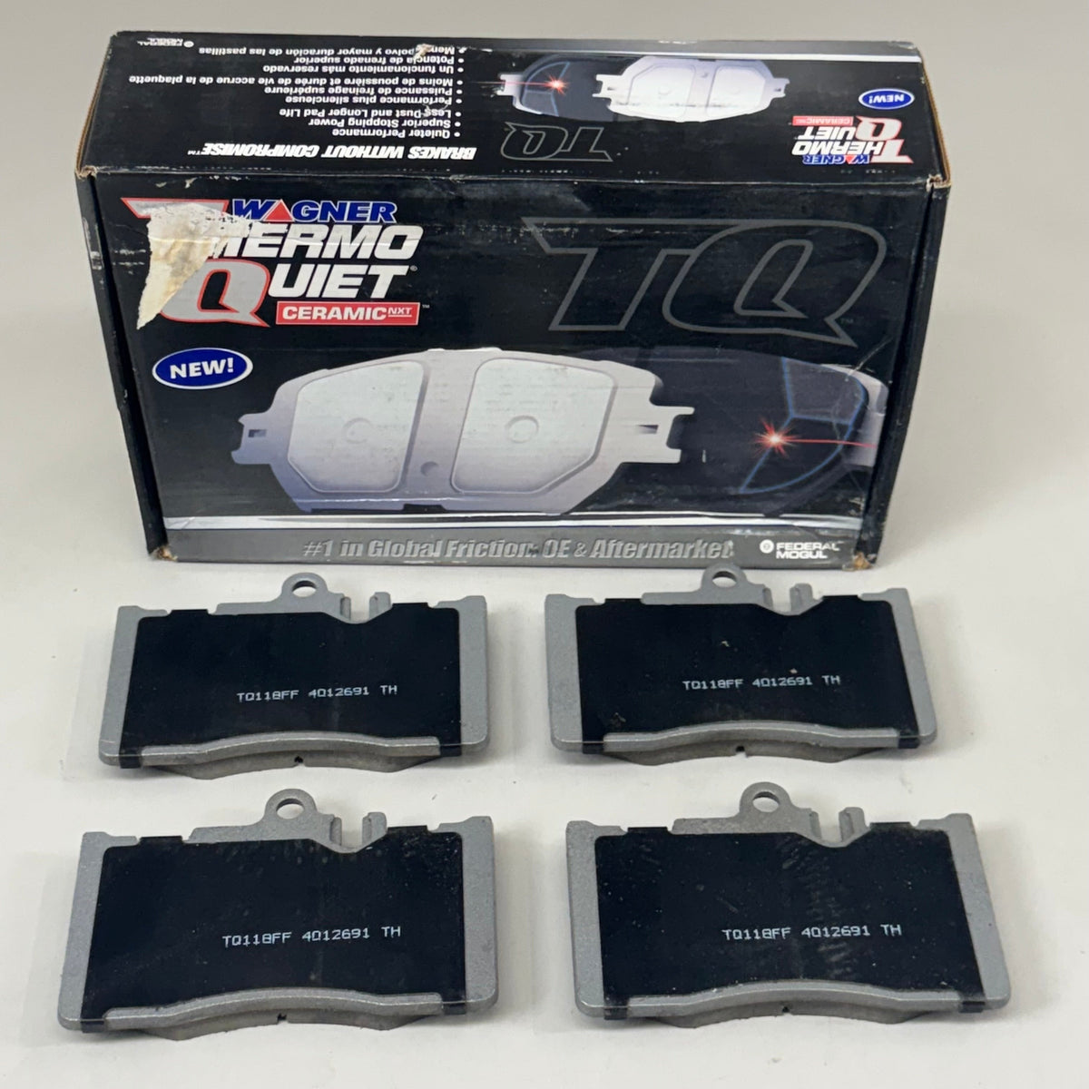 WAGNER ThermoQuiet Front Ceramic Brake Pads For Lexus LS430 Black QC870