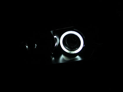 Anzo 2004-2008 Mazda 3 Projector Headlights w/ Halo Black (CCFL)