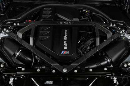 Dinan Matte Carbon Fiber Strut Tower Brace - 2021-2025 BMW M2/M3/M4 Matte Carbon Fiber - G80/G82/G83/G87