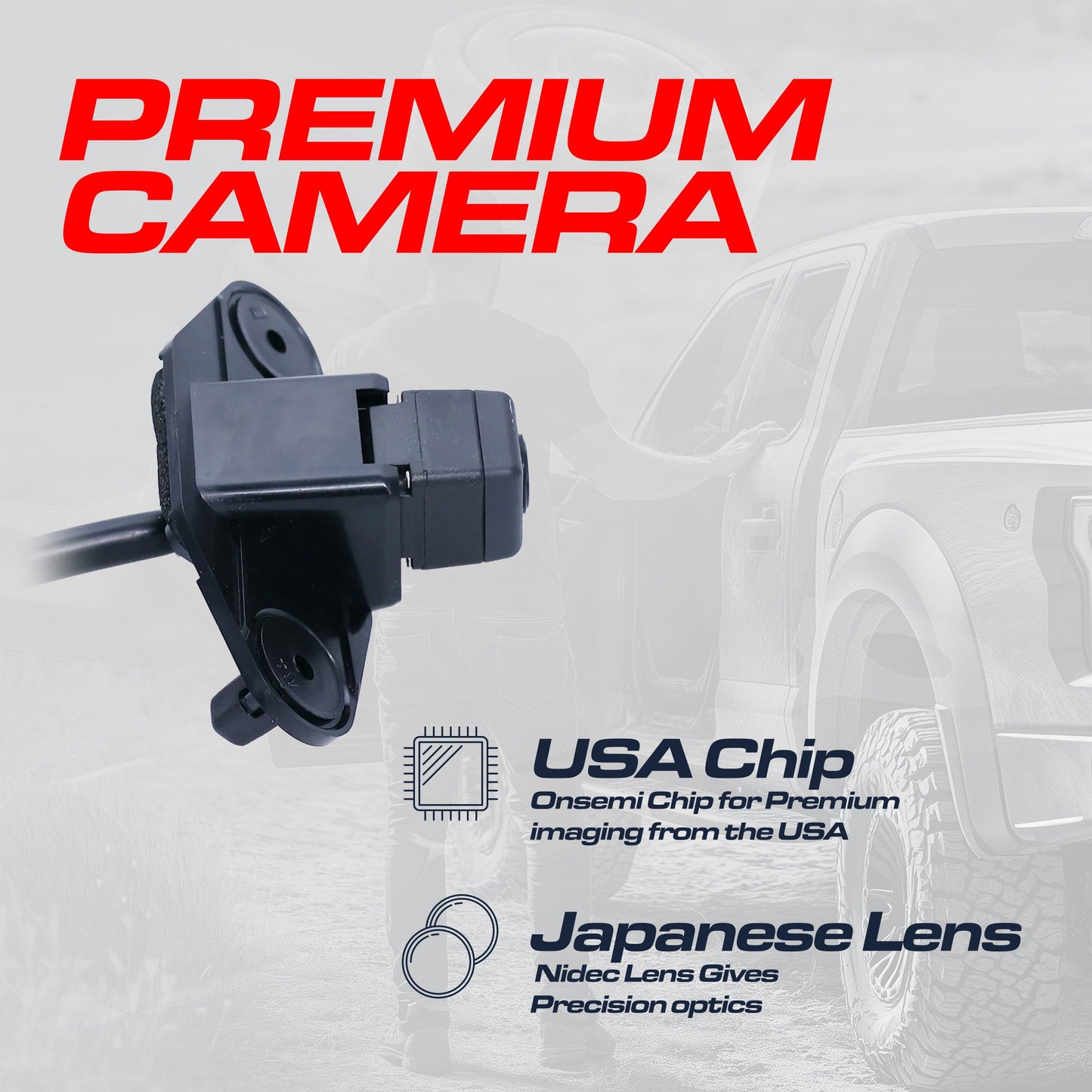 Toyota Land Cruiser (2008-2015) OEM Replacement Backup Camera OE Part # 86790-60080, 86790-60081, 86790-60082