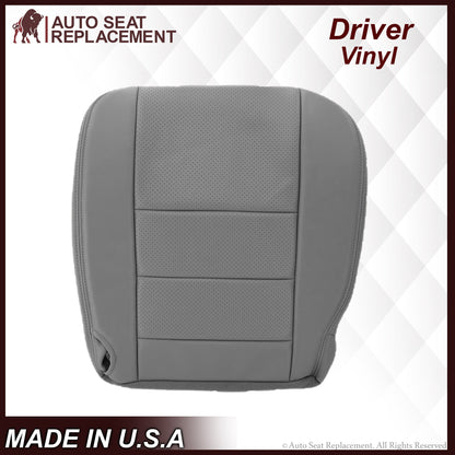 2002-2003 Ford F250 F350 Lariat Perforated Seat Cover in Gray: Choose Leather or Vinyl