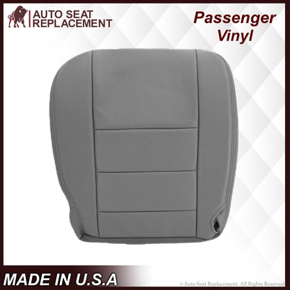 2002-2003 Ford F250 F350 Lariat Perforated Seat Cover in Gray: Choose Leather or Vinyl