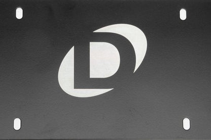 Dinan Marque Plate - Black Stainless Steel - Offset Logo