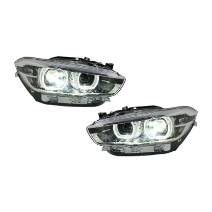 BMW 1 Series F20 / 118i Dual-Color (Yellow / White) LED Headlight Assembly with High / Low Beam 2015 - 2018