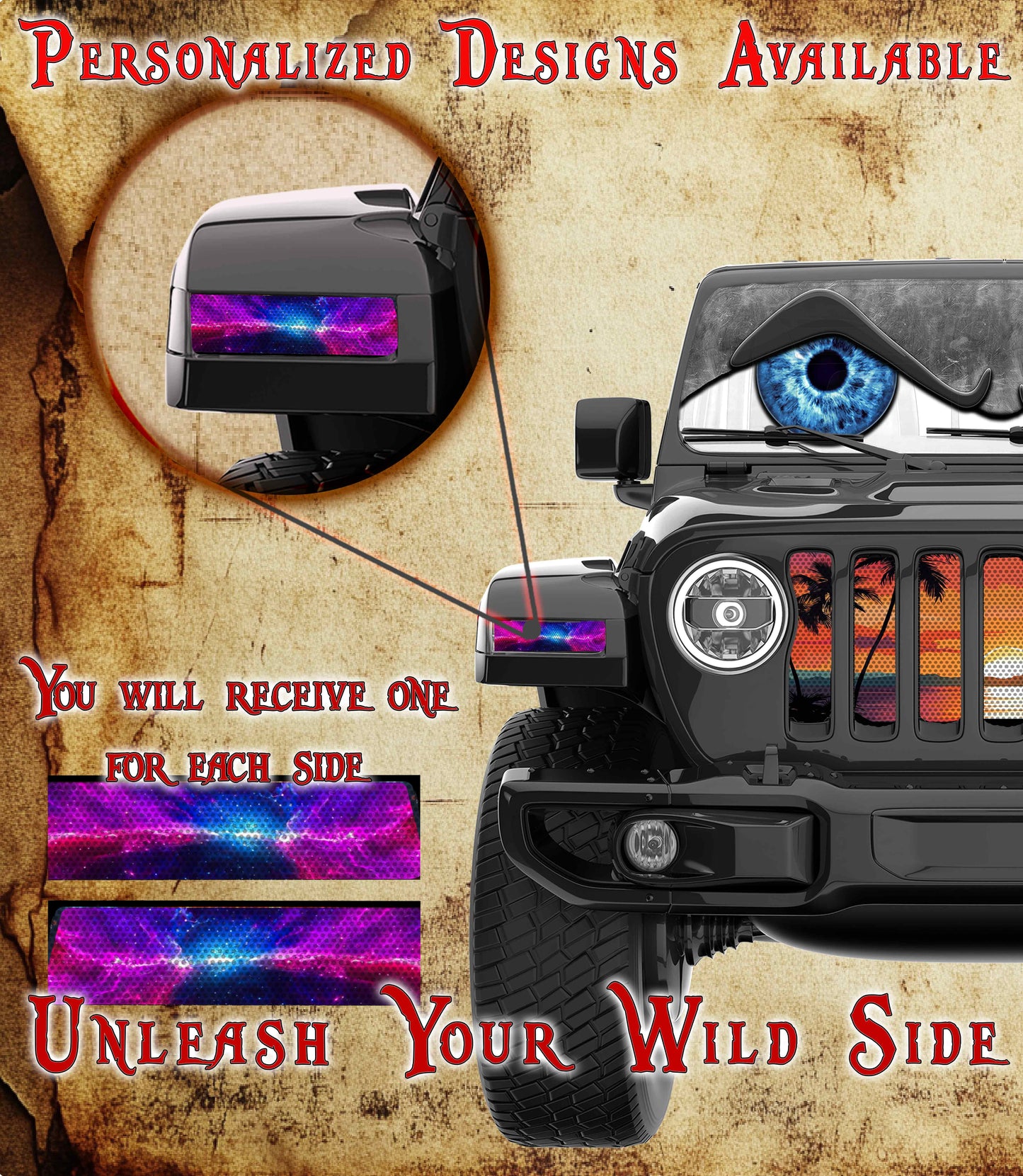 Space Jl and Gladiator Turn signal decal 31