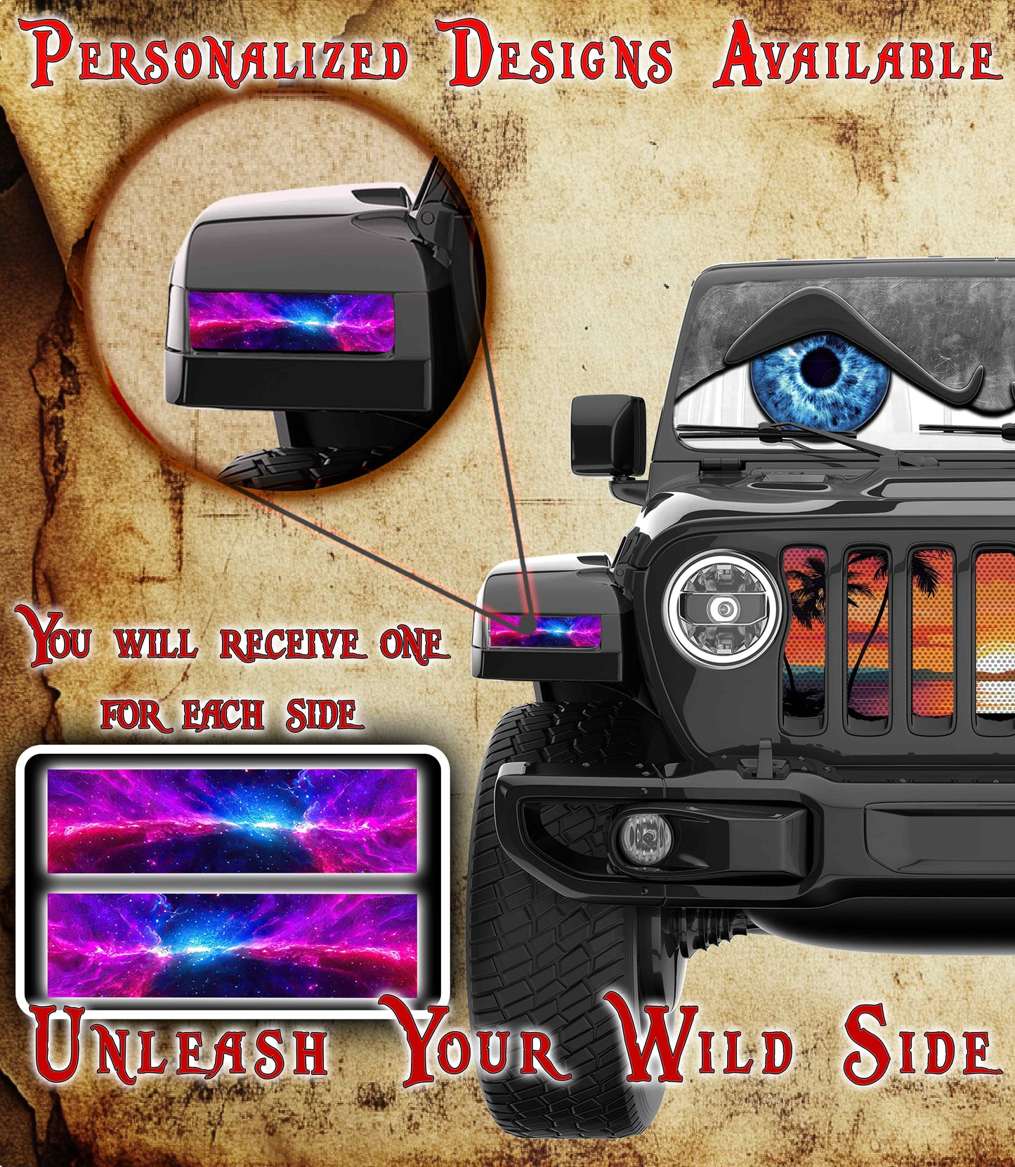 Space Jl and Gladiator Turn signal decal 31