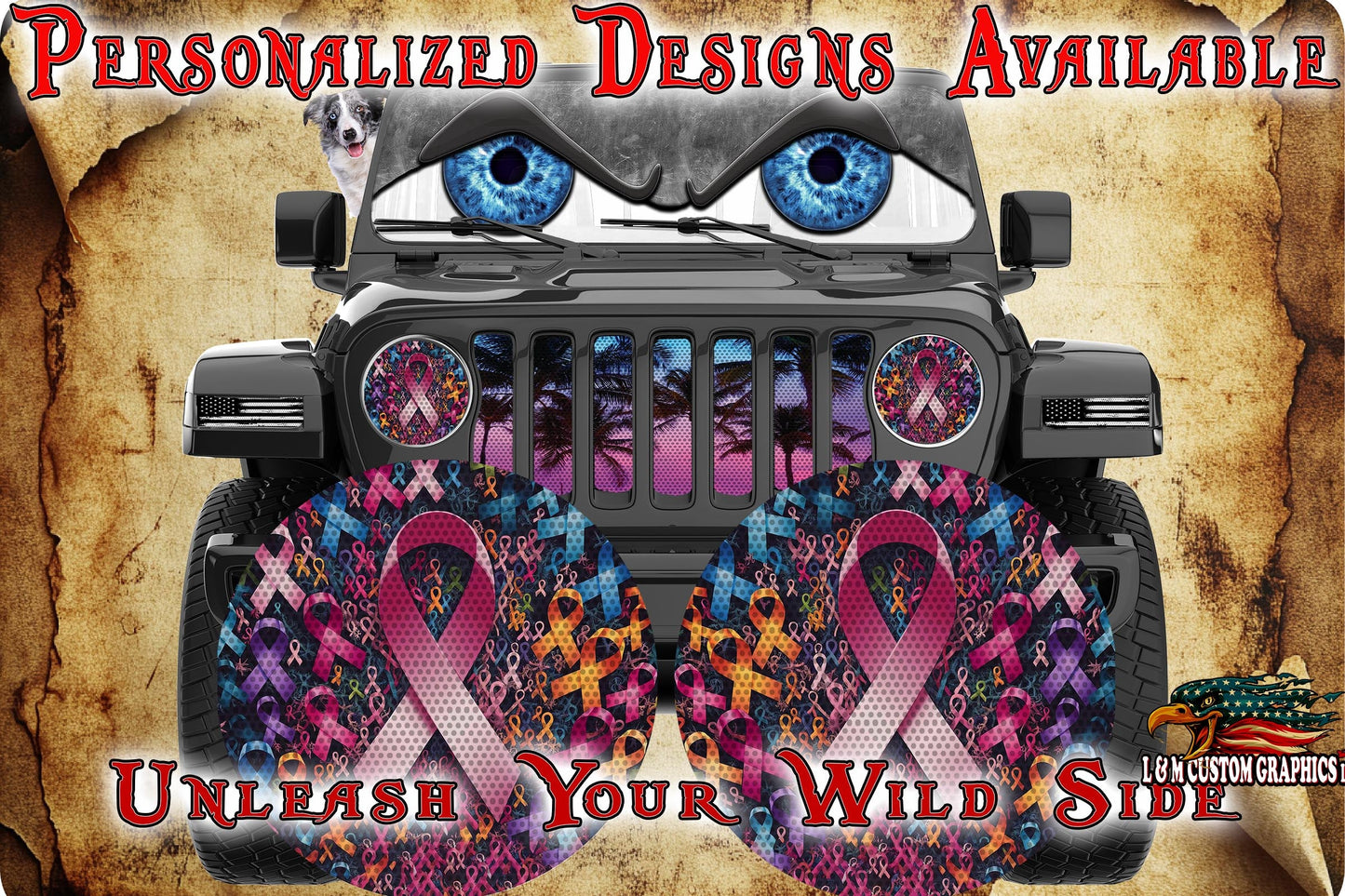 No one fights alone for a round beast headlight decal. 31