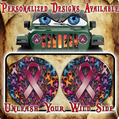 No one fights alone for a round beast headlight decal. 31