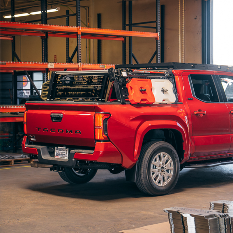 Cali Raised LED Cali Raised Overland Bed Rack For 2024+ Toyota Tacoma - Short Bed Mid Height Rack CR4054