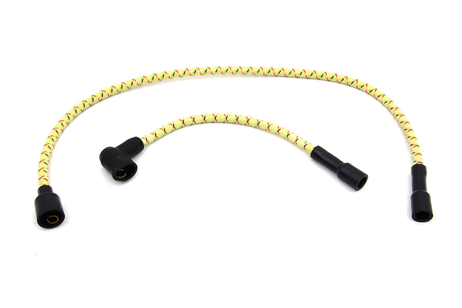 Sumax Yellow with Black & Red Tracer 7mm Spark Plug Wire Set