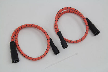 Sumax Orange with Black Tracer 7mm Spark Plug Wire Set