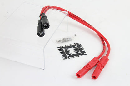 Accel 8mm S/S Spiral Core Ignition Wire Set Red