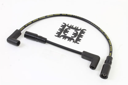 Accel 8mm S/S Spiral Core Ignition Wire Set Black