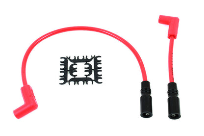 Accel 8mm S/S Spiral Core Ignition Wire Set Red