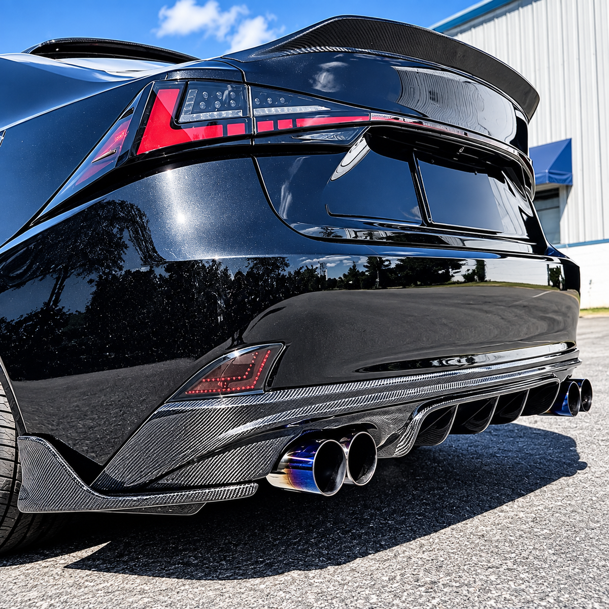 Carbon Fiber Rear Diffuser for Lexus IS250 IS300 IS350