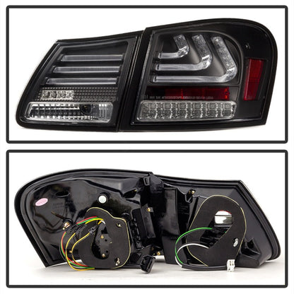 Spyder 07-11 Lexus GS 350 LED Tail Lights Black ALT-YD-LGS06-LED-BK 5082596