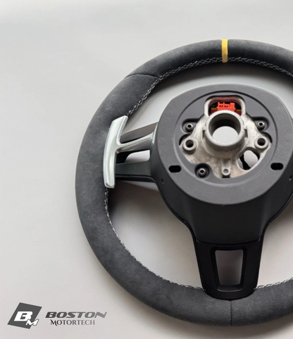 PDK Porsche 991.2 Steering Wheel in Yellow