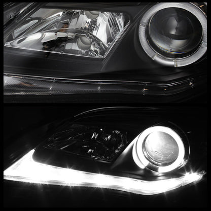 Spyder Toyota Corolla 11-13 Projector Headlights Halogen Model Only - DRL LED Blk PRO-YD-TC11-DRL-BK 5074263