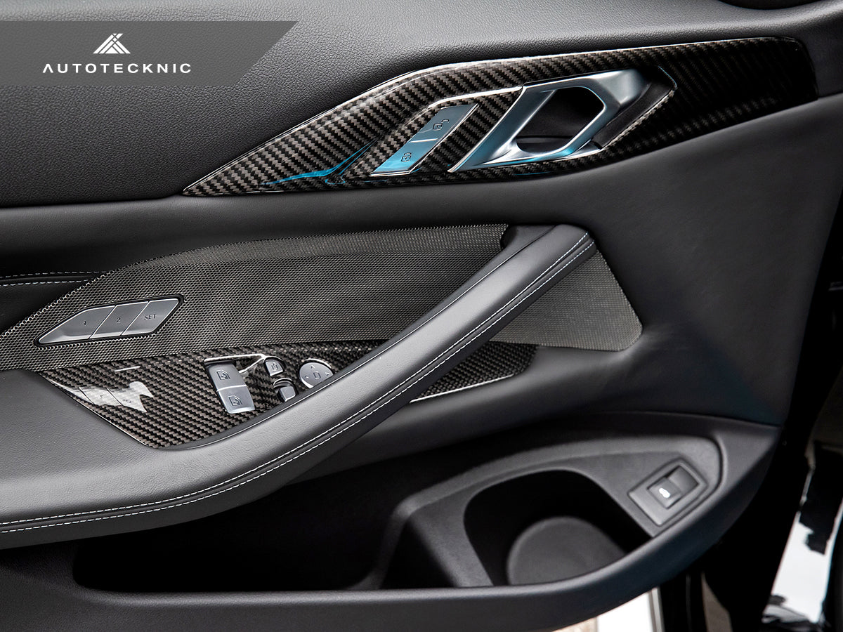 AutoTecknic Dry Carbon Interior Door Handle Trim Set - BMW G82/ G83 M4