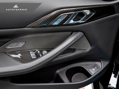 AutoTecknic Dry Carbon Window Switch Panel Trim Set - BMW G22 4-Series