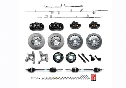 Ford Racing 15-21 Mustang GT/ 2.3L EcoBoost GT350R Brake Upgrade Kit - Black M-2300-YBK