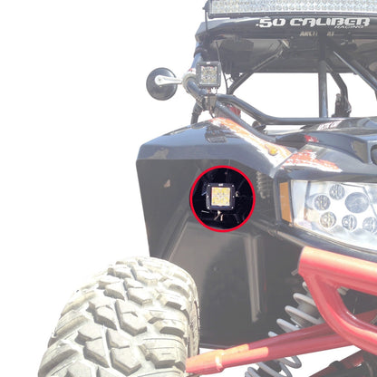 Fender well LED Pod Mount Brackets for Arctic Cat Wildcat