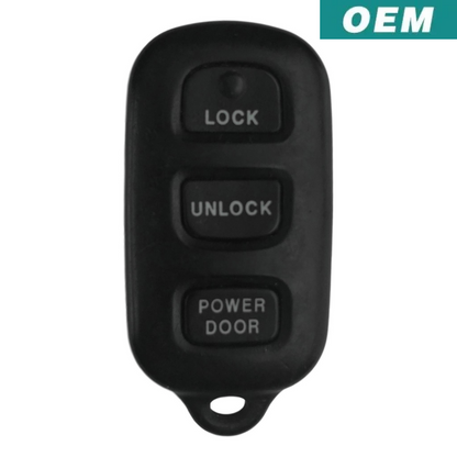 Toyota Sienna 4 Button Keyless Entry Remote 1999-2003 FCC: GQ43VT14T (OEM)