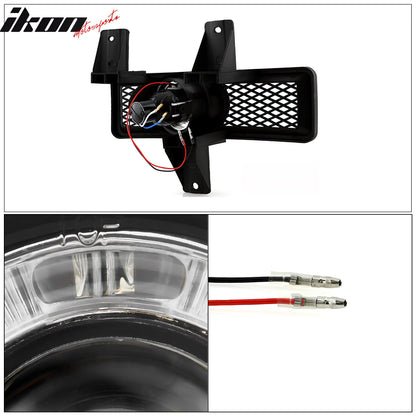 1997-1998 Ford F-150 Ring Style 2PC Projector Fog Lights Black Housing