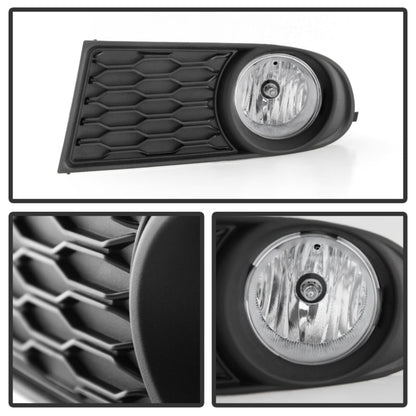 Spyder Dodge Journey 2011-2014 OEM Fog Light W/Universal Switch- Clear FL-DJ2011-C 5080448