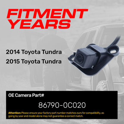 Toyota Tundra (2014-2015) OEM Replacement Backup Camera OE Part # 86790-0C020