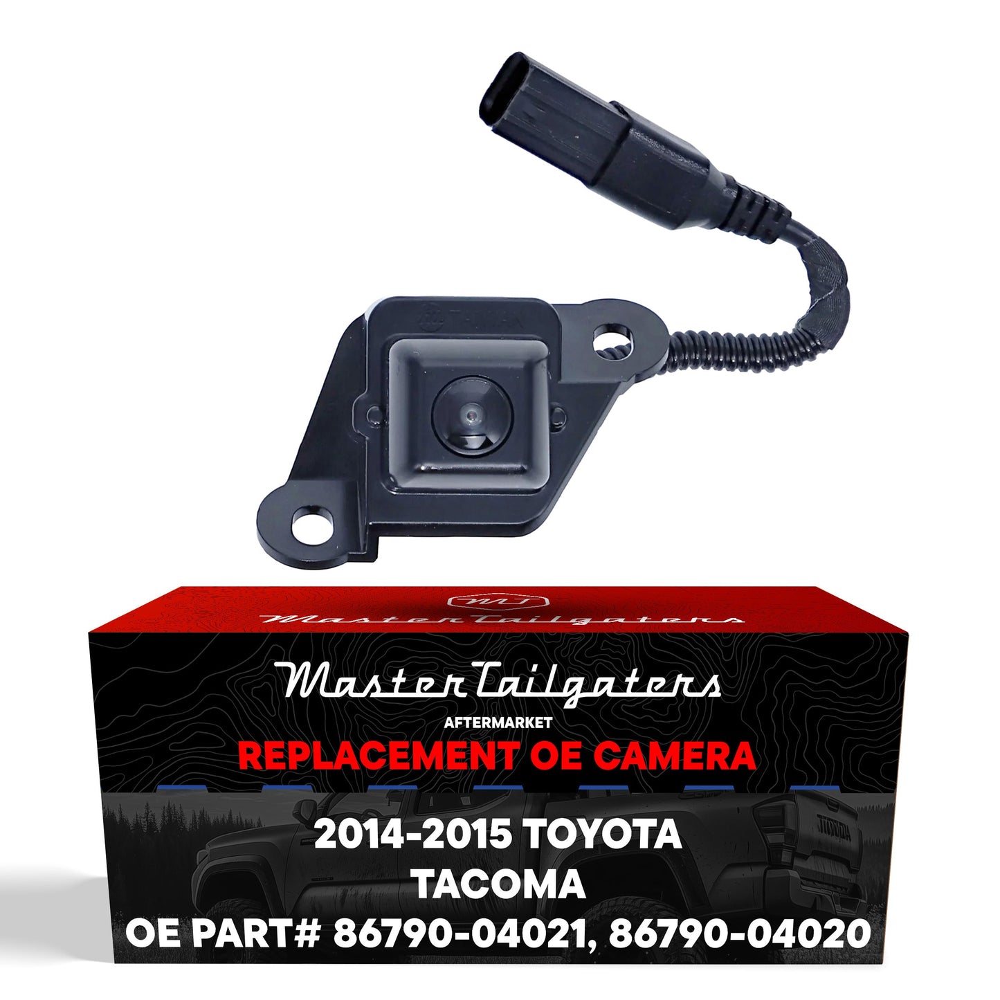 Toyota Tacoma (2014-2015) OEM Replacement Backup Camera OE Part # 86790-04020, 86790-04021