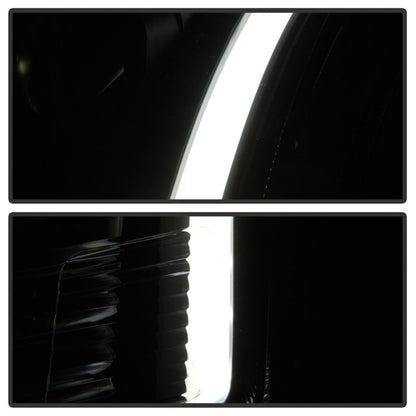 SPYDER xTune 06-09 Ford Fusion Light Bar DRL Projector Headlights - Black (PRO-JH-FFU06-LB-BK) 9042119