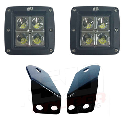 A-Pillar Pod Light Mount Brackets for Arctic Cat Wildcat