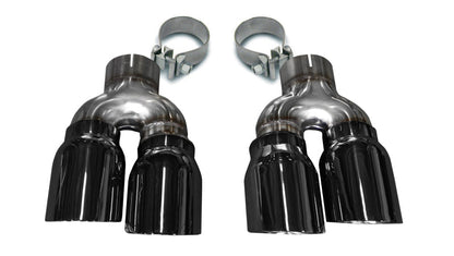 Corsa Performance 16-18 Cadillac ATS 3.6T 4in Inlet / 4in Outlet Twin Black Tip