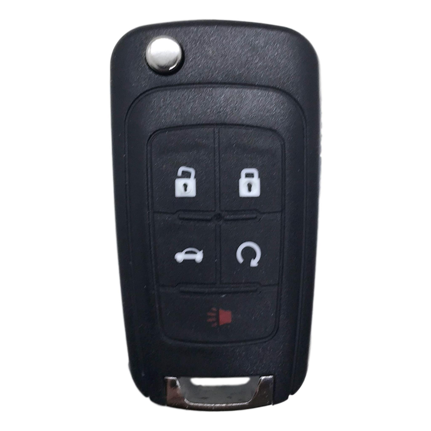 GM 5 Button Flip Key w/ PEPS 2010-2021 for FCC OHT01060512 | Aftermarket (3 Pack)