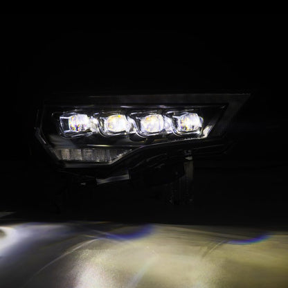 AlphaRex 14-22 Toyota 4Runner (2021 Req. Conv) NOVA LED Proj HL Blk w/Actv Light & Seq. Sig + SB DRL 880808 *Discontinued