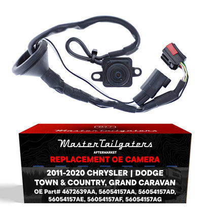 Dodge Grand Caravan (2011-2020) / Chrysler Town & Country (2011-2016) OEM Replacement Backup Camera OE Part # 4672639AA, 56054157AA, 56054157AD, 56054157AE, 56054157AF, 56054157AG