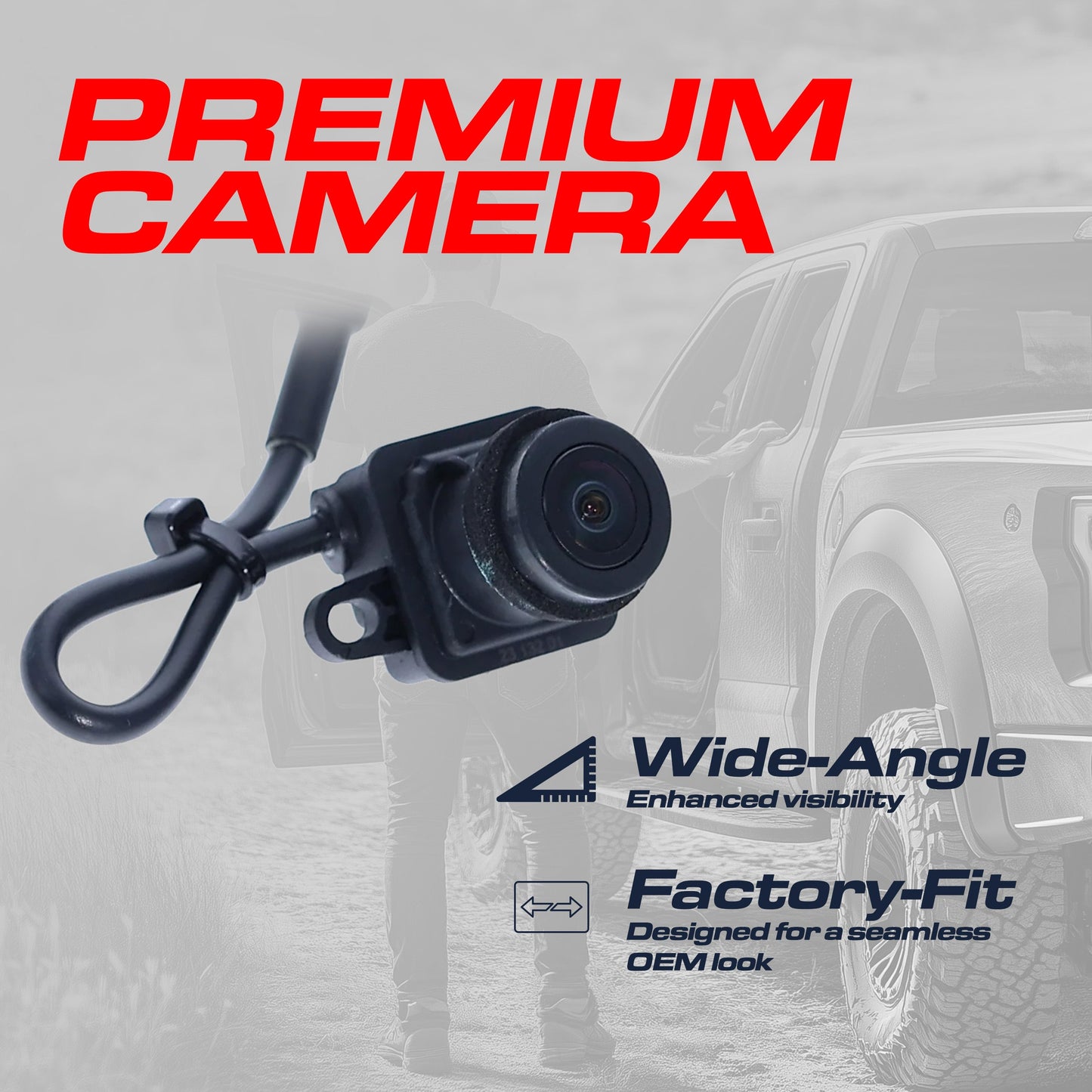 Dodge Grand Caravan (2011-2020) / Chrysler Town & Country (2011-2016) OEM Replacement Backup Camera OE Part # 4672639AA, 56054157AA, 56054157AD, 56054157AE, 56054157AF, 56054157AG