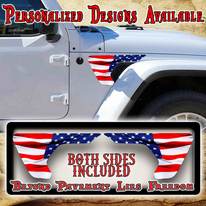 fender vent for the JL or JT 2018 or newer Merica 34