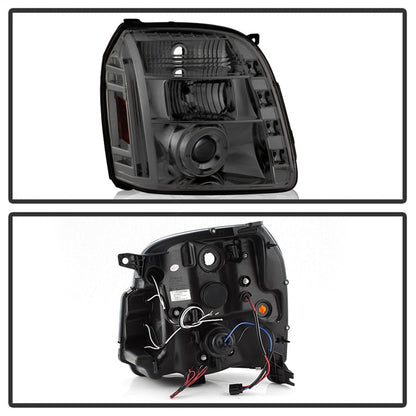 Spyder GMC Yukon 07-14/Yukon Denali 07-14 Projector Headlights LED Halo LED Smke PRO-YD-GY07-HL-SM 5029348