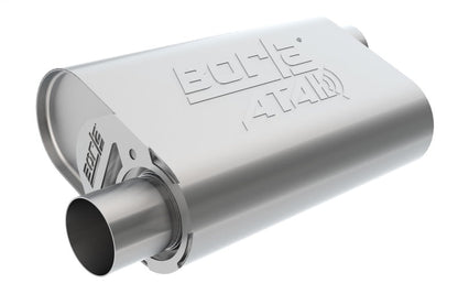 Borla CrateMuffler BB Mopar 383/413/426/440 ATAK 2.5in Offset/Offset 14inx4.35inx9in Oval Muffler 400943