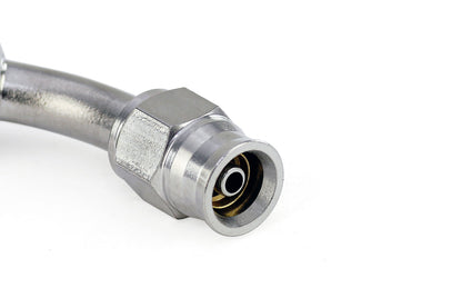 HPS Performance Products Compression Teflon Hose End to AN Female with 10mm Banjo for PTFE Hose, Stainless Steel