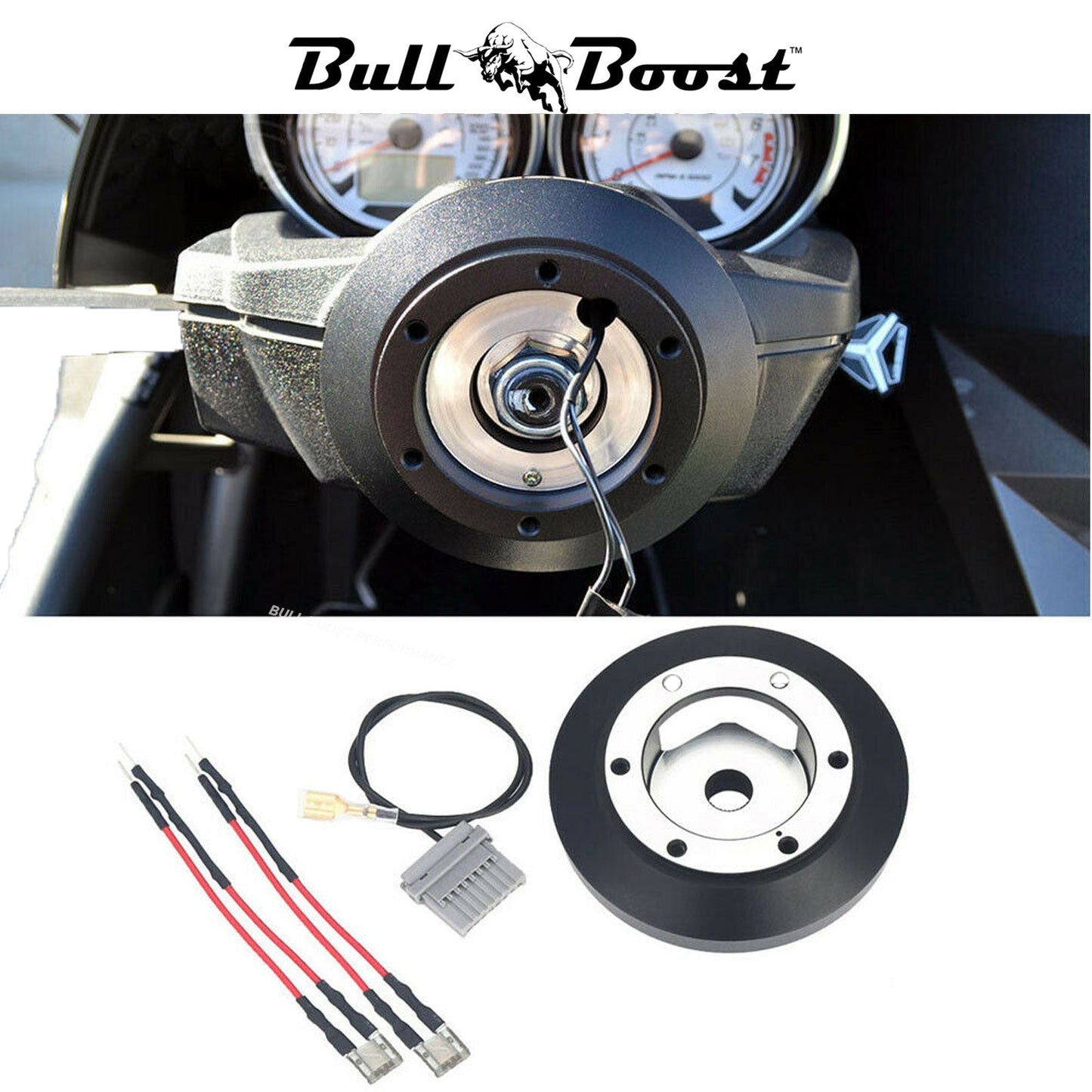 Leather 350mm Steering Wheel Quick Release Short HUB Adapter For Nissan 350Z 370Z G35 G37 Sentra