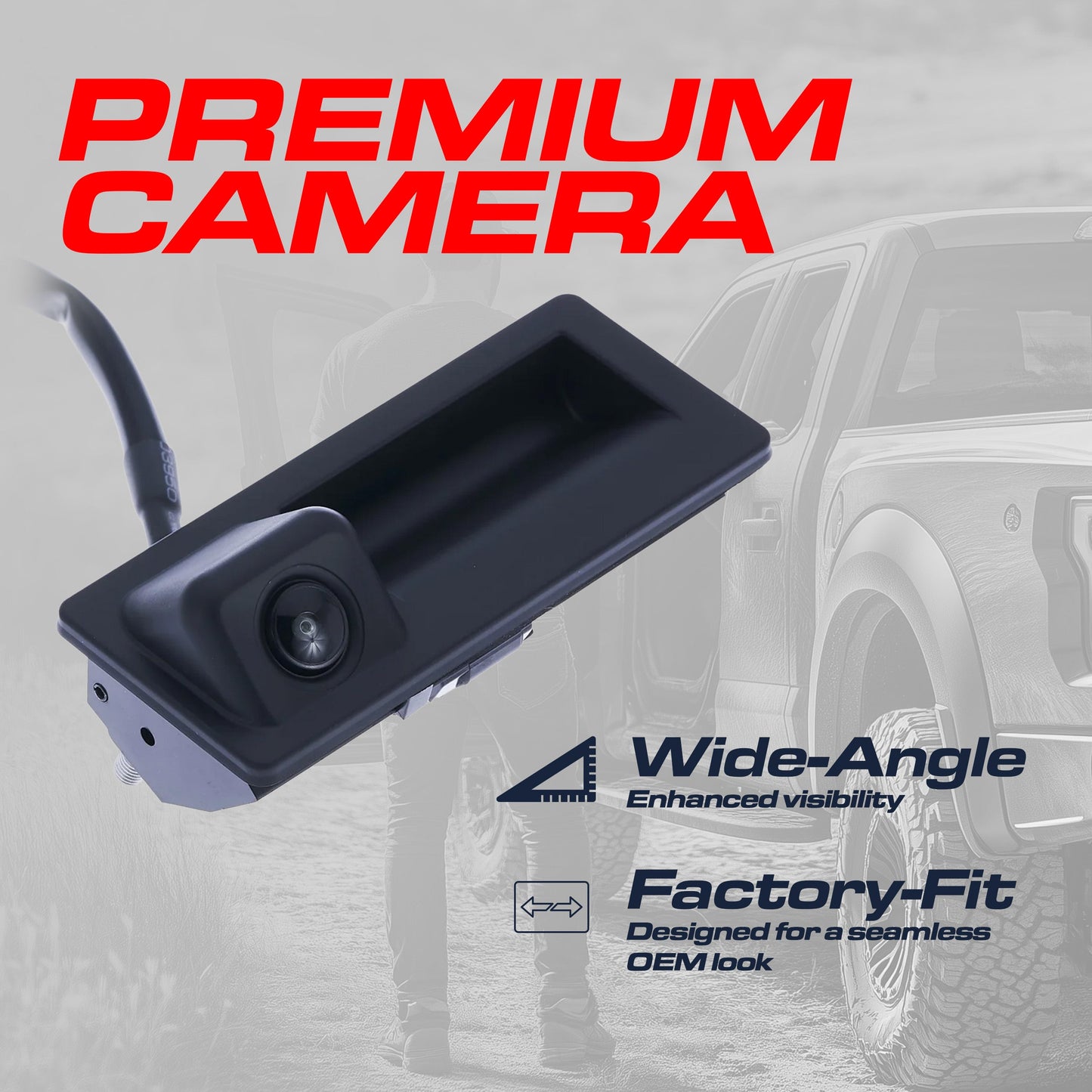 VW Passat w/ Release Switch [From 8-24-15] (2016-2019) OEM Replacement Backup Camera OE Part # 561-827-566-D-9B9