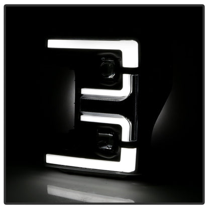 Spyder 17-18 Ford F250/F350/F450 Halogen Model Only -White Light Bar- Black- PRO-YD-FS17HALSI-BK 5087850